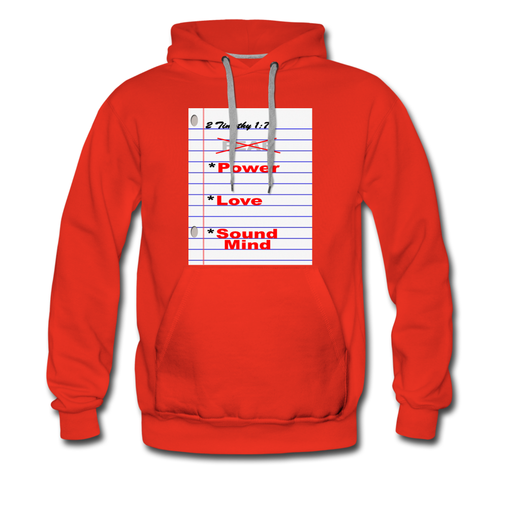NO FEAR Men's Premium Hoodie - red