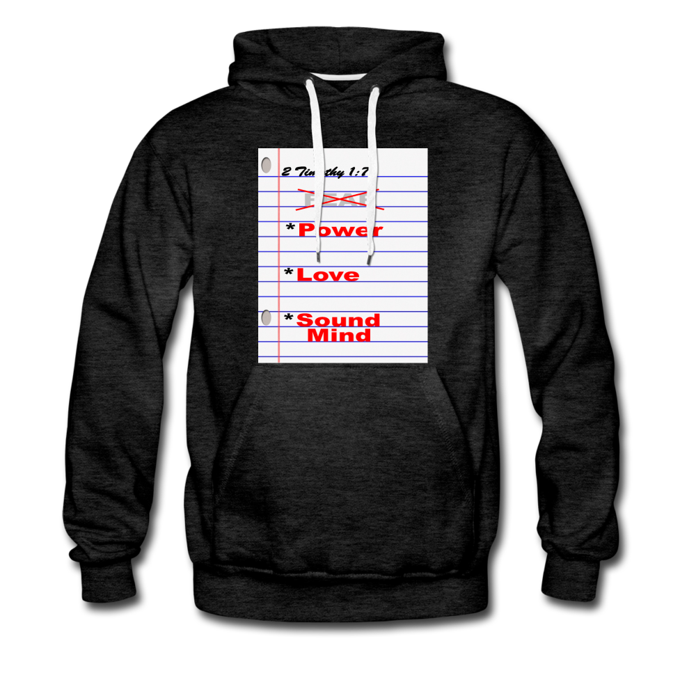 NO FEAR Men's Premium Hoodie - charcoal gray