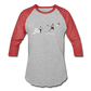 Amari Unisex Baseball T-Shirt - heather gray/red