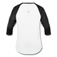Amari Unisex Baseball T-Shirt - white/black