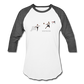 Amari Unisex Baseball T-Shirt - white/charcoal