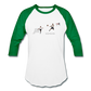Amari Unisex Baseball T-Shirt - white/kelly green