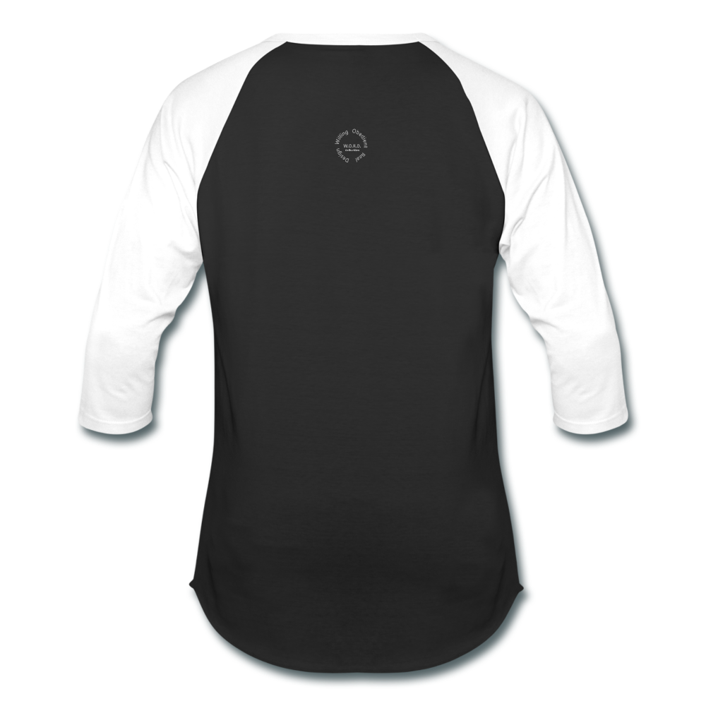 Kingston Unisex Baseball T-Shirt - black/white