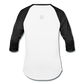 Kingston Unisex Baseball T-Shirt - white/black