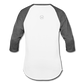 Kingston Unisex Baseball T-Shirt - white/charcoal