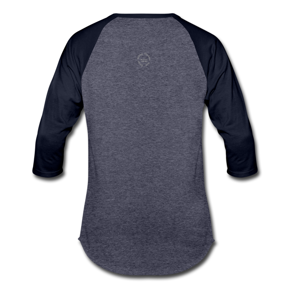 Kingston Unisex Baseball T-Shirt - heather blue/navy