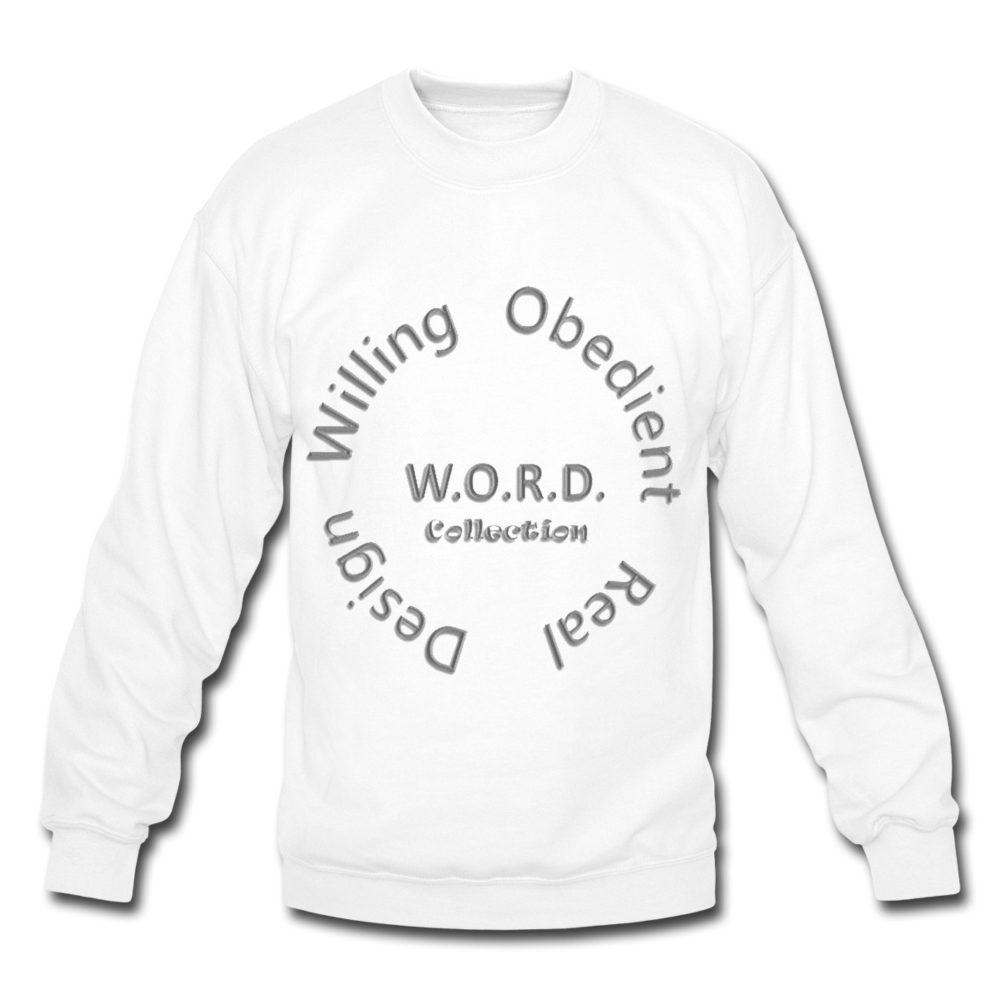 W.O.R.D. Unisex Crewneck Sweatshirt - white