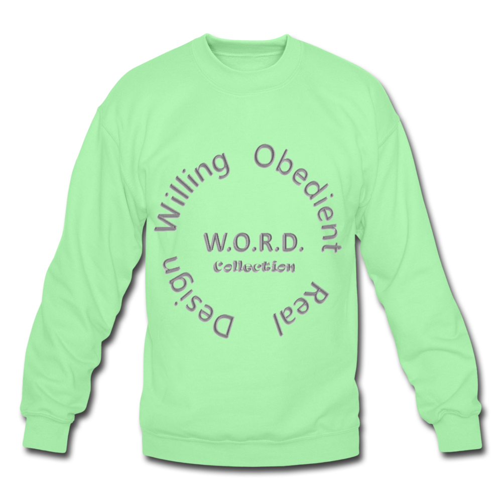 W.O.R.D. Unisex Crewneck Sweatshirt - lime