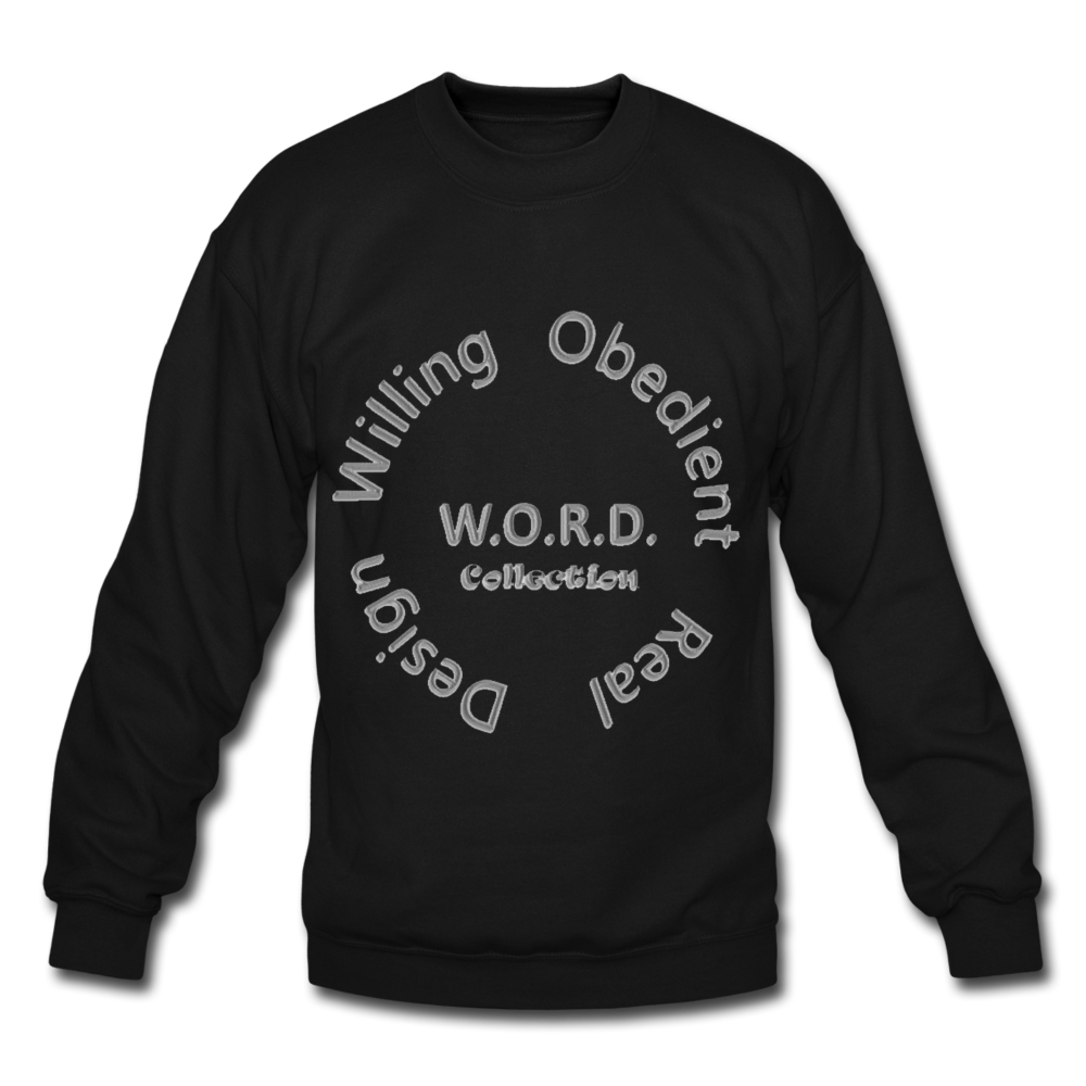 W.O.R.D. Unisex Crewneck Sweatshirt - black