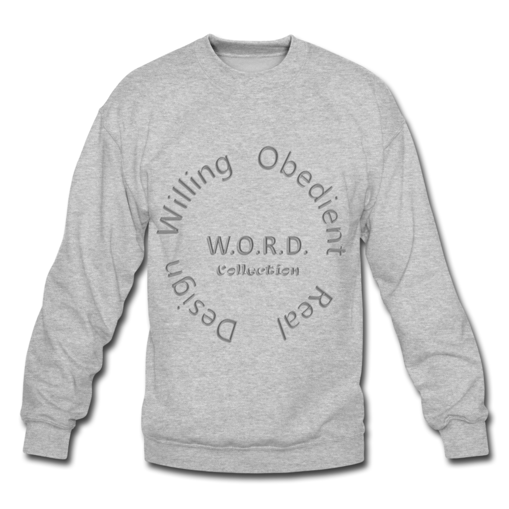 W.O.R.D. Unisex Crewneck Sweatshirt - heather gray