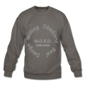 W.O.R.D. Unisex Crewneck Sweatshirt - asphalt gray