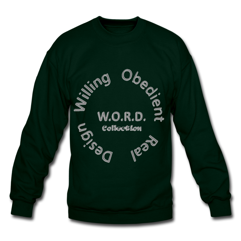 W.O.R.D. Unisex Crewneck Sweatshirt - forest green