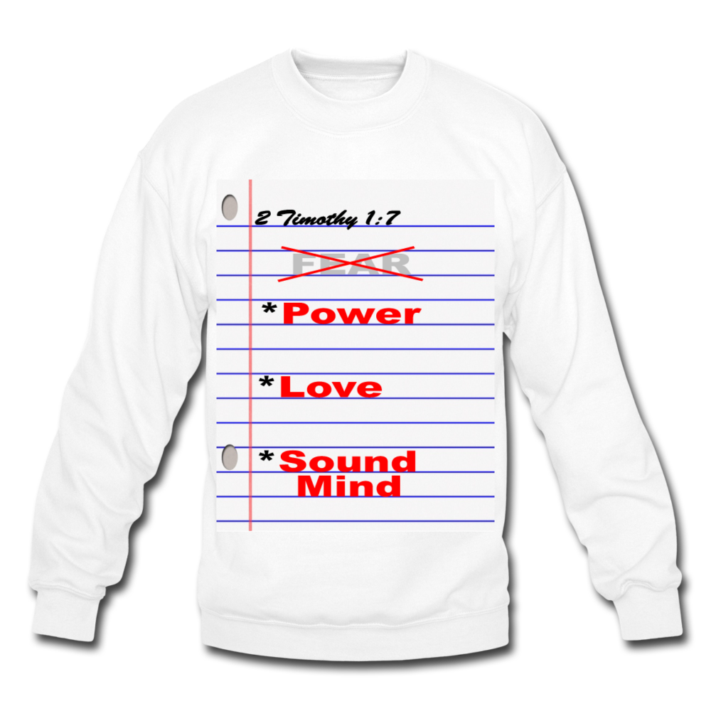 NO FEAR Unisex Crewneck Sweatshirt - white