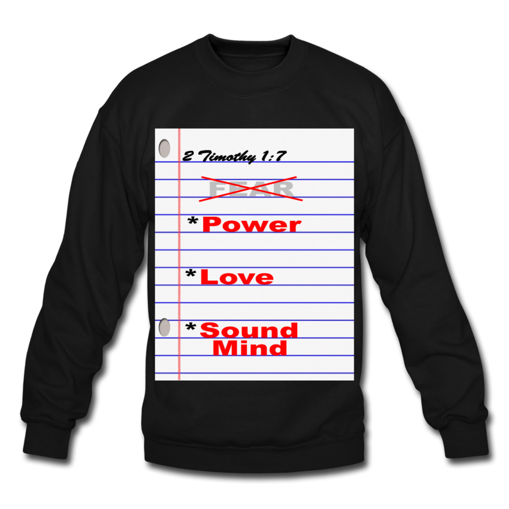 NO FEAR Unisex Crewneck Sweatshirt - black