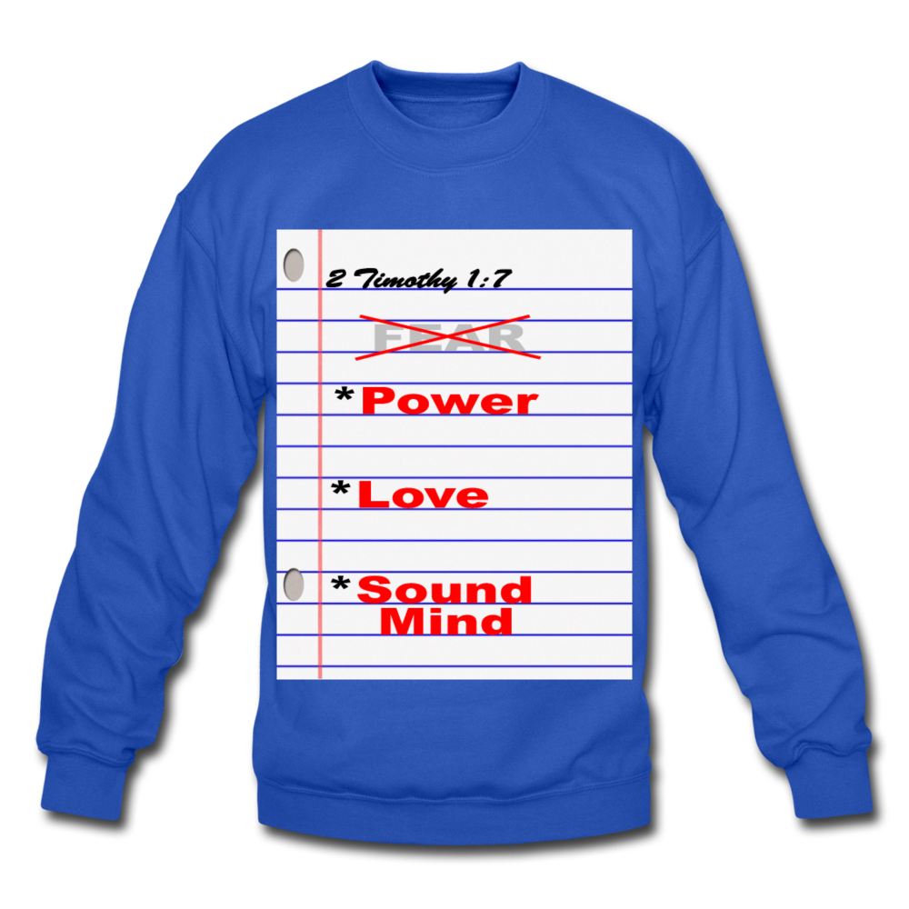 NO FEAR Unisex Crewneck Sweatshirt - royal blue