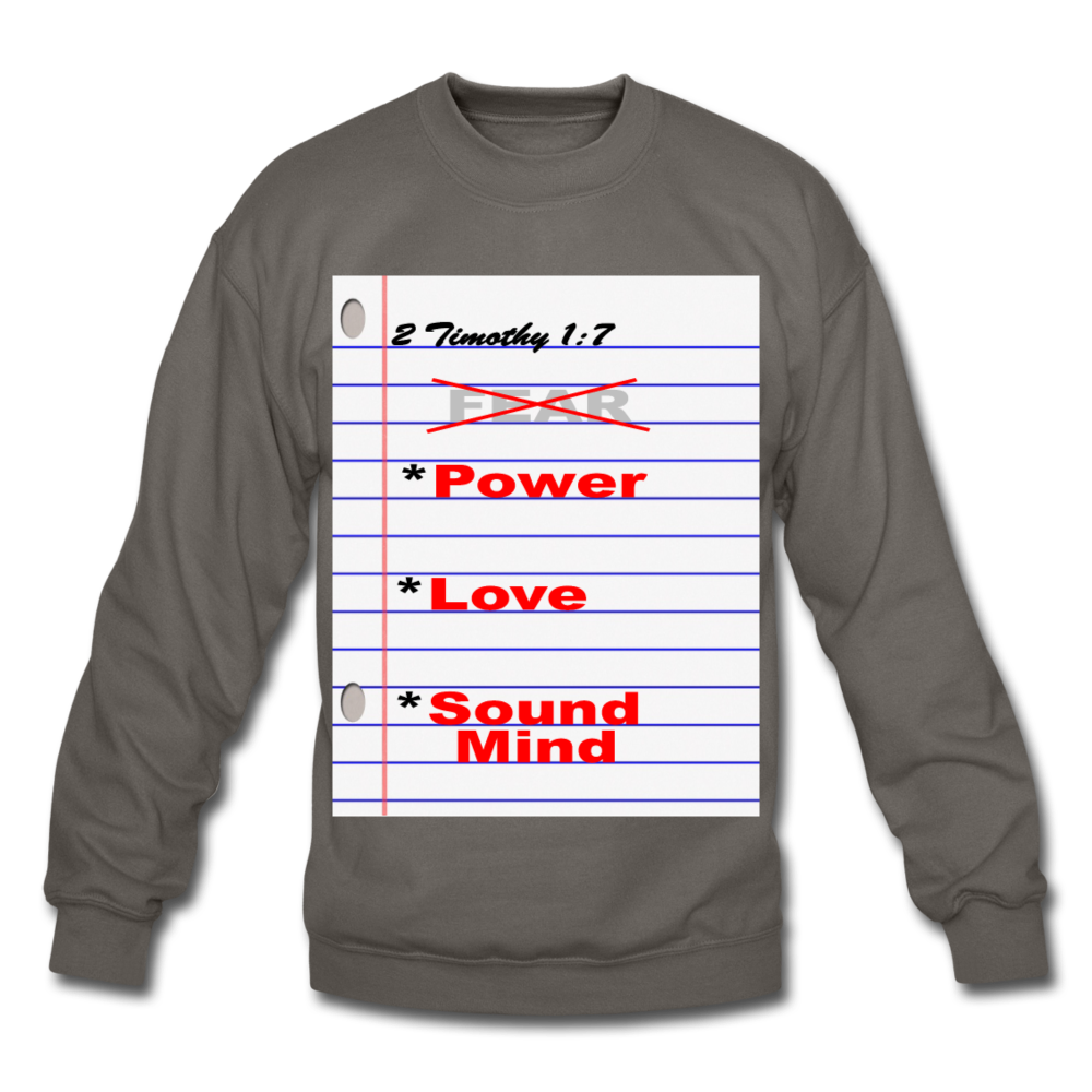 NO FEAR Unisex Crewneck Sweatshirt - asphalt gray