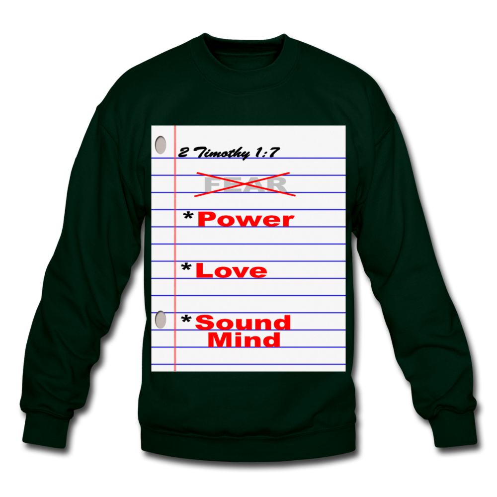 NO FEAR Unisex Crewneck Sweatshirt - forest green