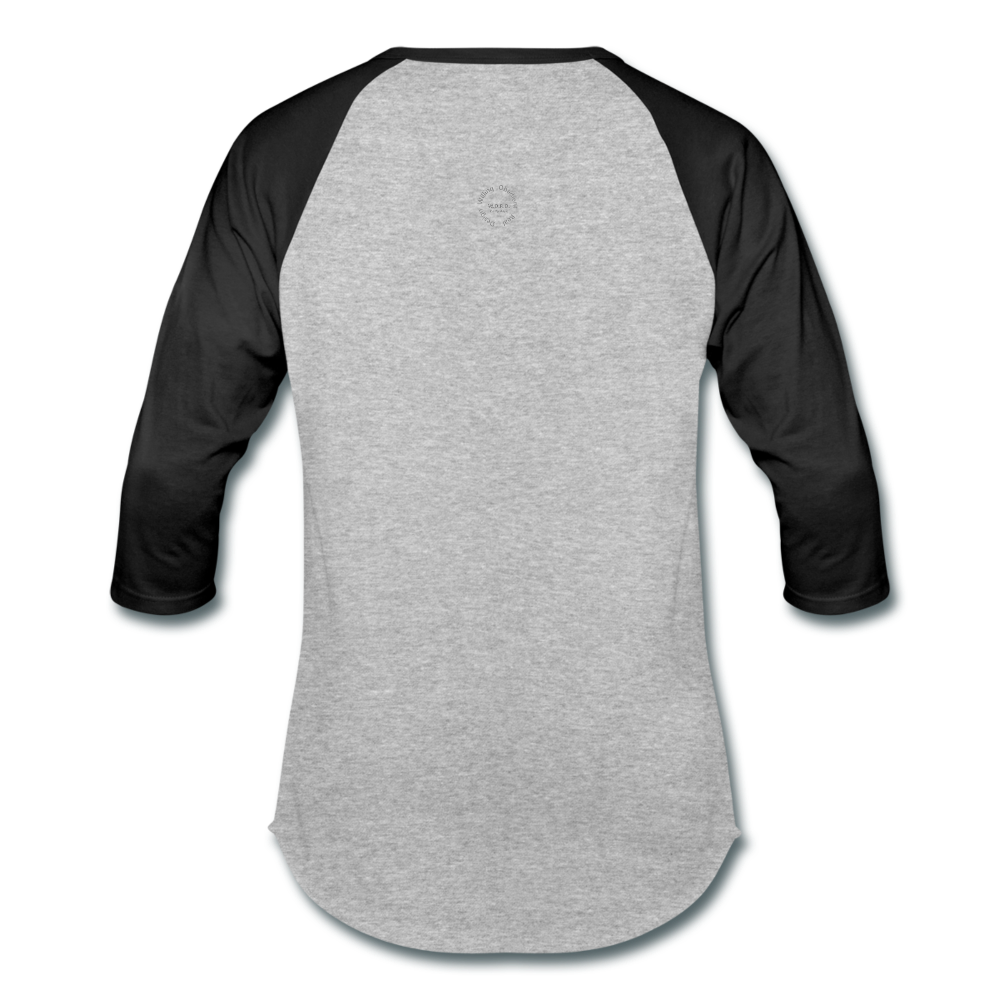 Proverbs 31 Locs Unisex Baseball T-Shirt - heather gray/black