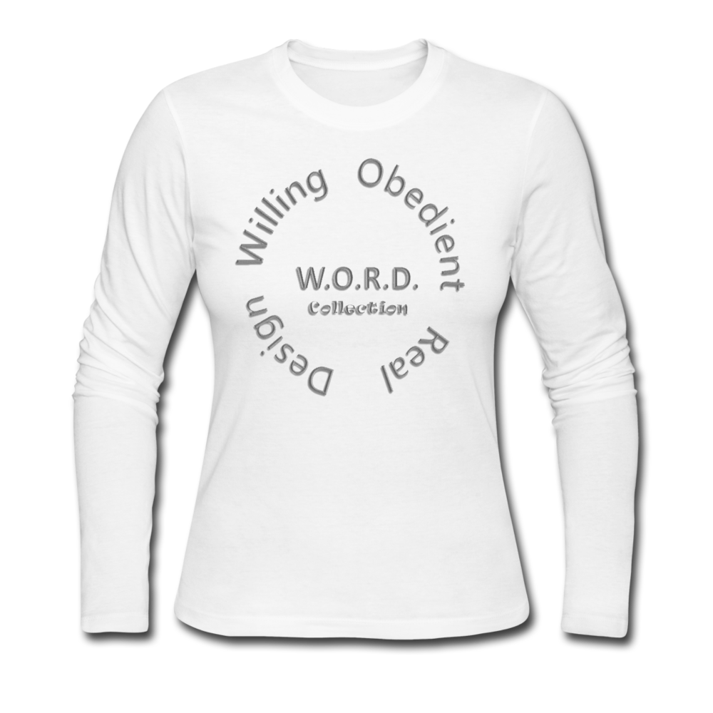 W.O.R.D. Long Sleeve Jersey T-Shirt - white