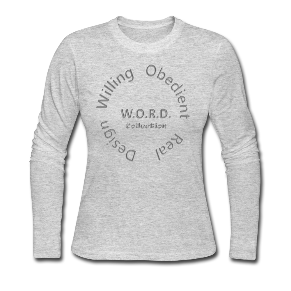 W.O.R.D. Long Sleeve Jersey T-Shirt - gray