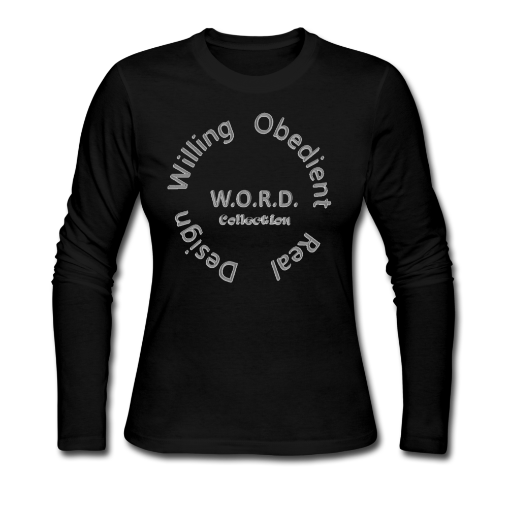 W.O.R.D. Long Sleeve Jersey T-Shirt - black