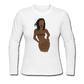Proverbs 31 Loc Lady Women's Long Sleeve Jersey T-Shirt - white