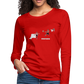 Amari Women's Premium Slim Fit Long Sleeve T-Shirt - red