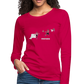 Amari Women's Premium Slim Fit Long Sleeve T-Shirt - dark pink