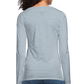 Amari Women's Premium Slim Fit Long Sleeve T-Shirt - heather ice blue