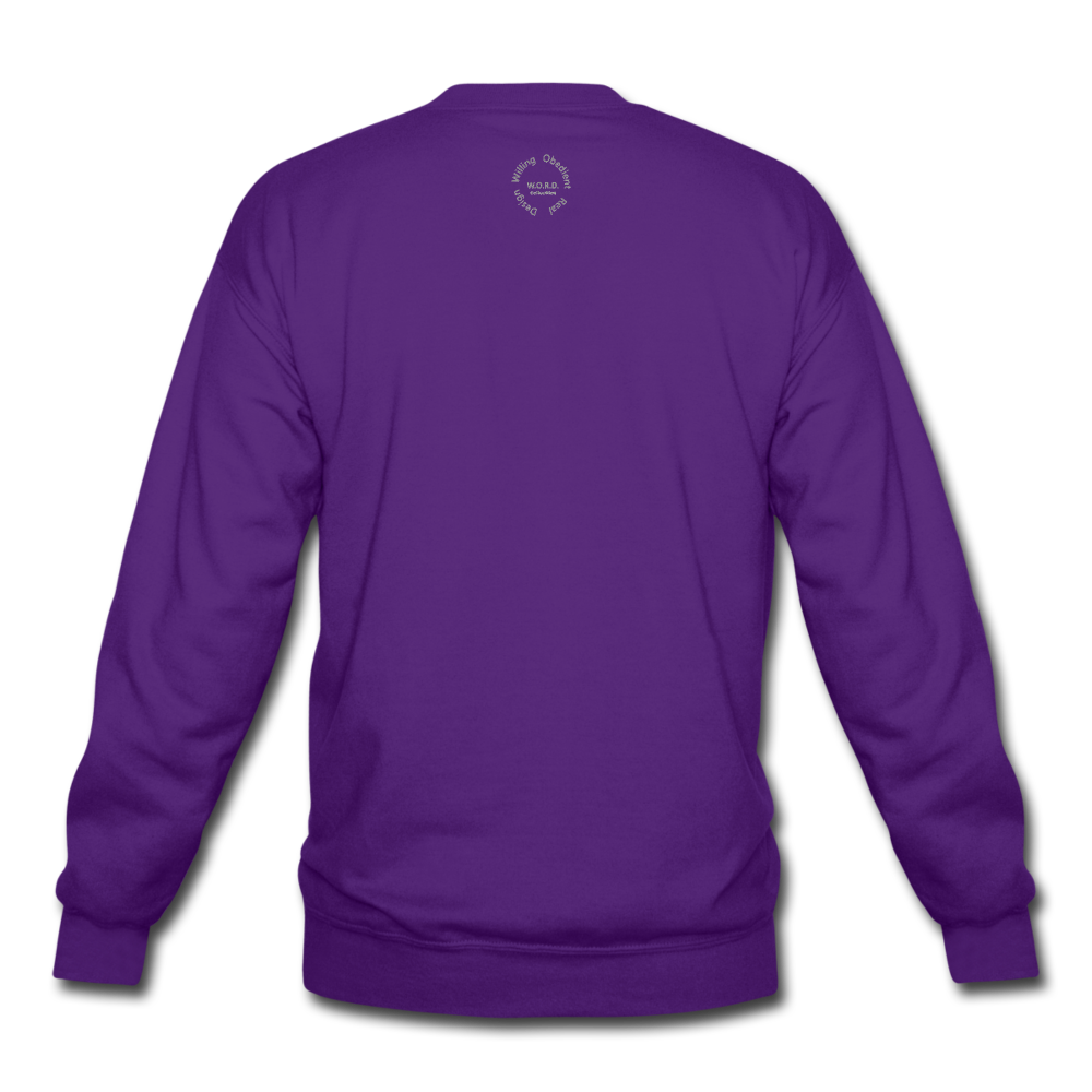 Straight Outta Excuses Unisex Crewneck Sweatshirt - purple