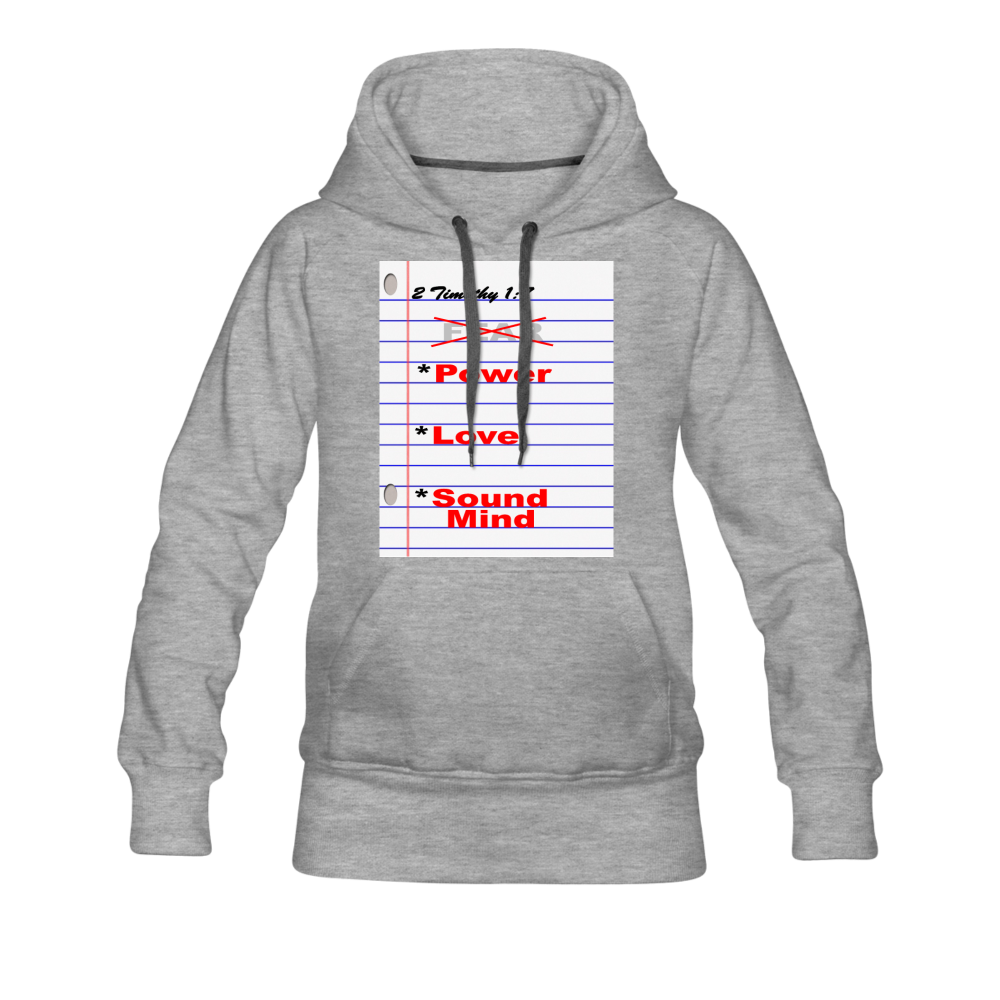 NO FEAR Women’s Premium Hoodie - heather gray