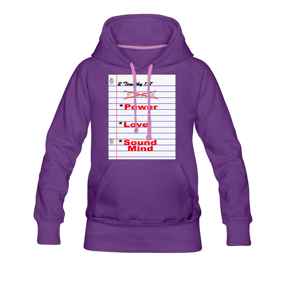 NO FEAR Women’s Premium Hoodie - purple