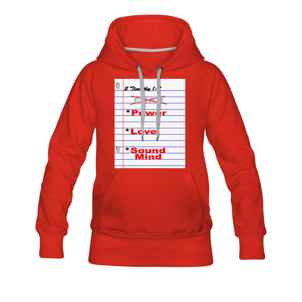 NO FEAR Women’s Premium Hoodie - red