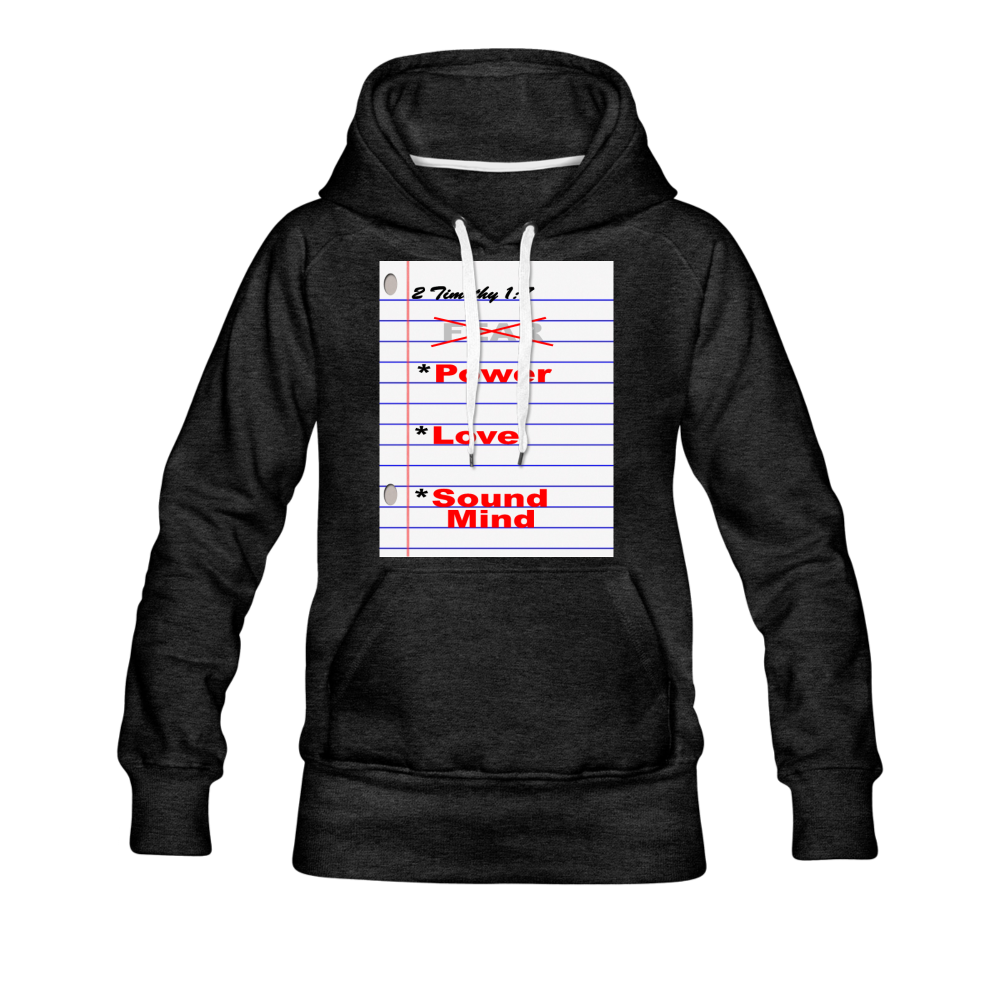 NO FEAR Women’s Premium Hoodie - charcoal gray