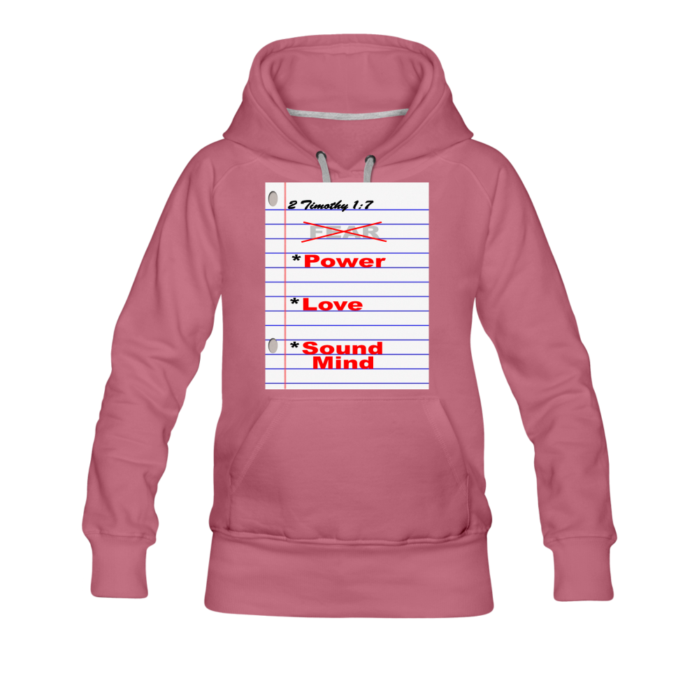 NO FEAR Women’s Premium Hoodie - mauve