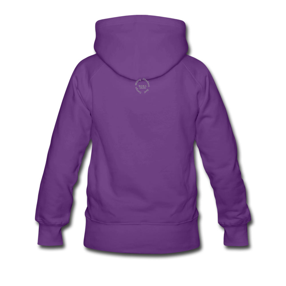 Black Goodness Women’s Premium Hoodie - purple