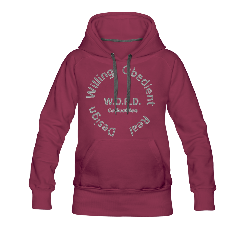 W.O.R.D. Women’s Premium Hoodie - burgundy
