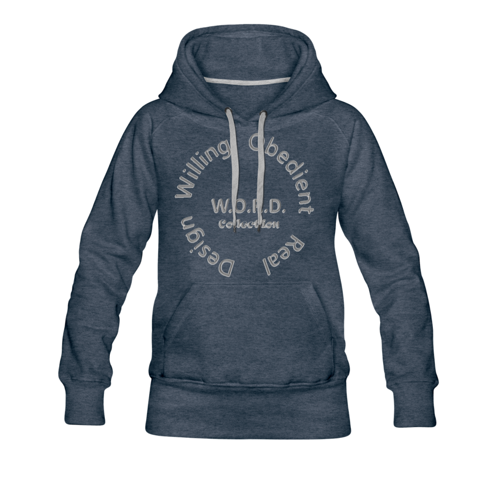 W.O.R.D. Women’s Premium Hoodie - heather denim
