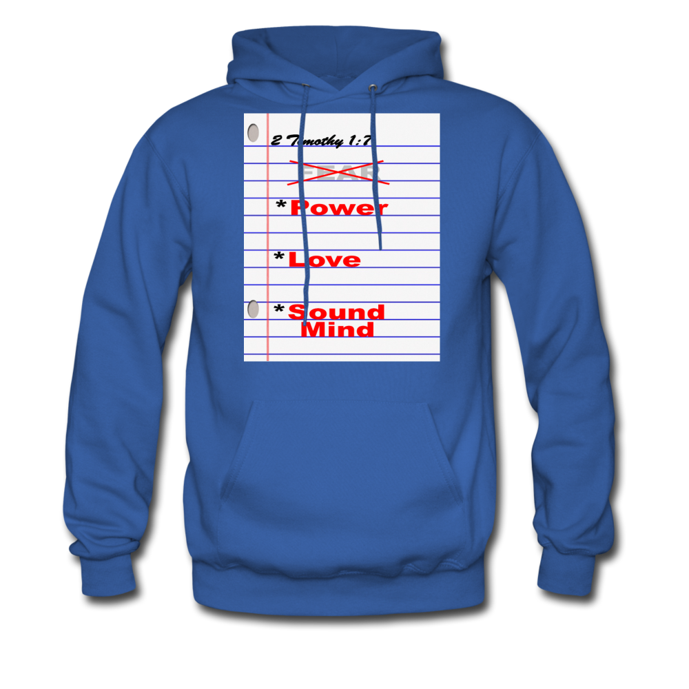 No Fear Men's Hoodie - Hanes - royal blue