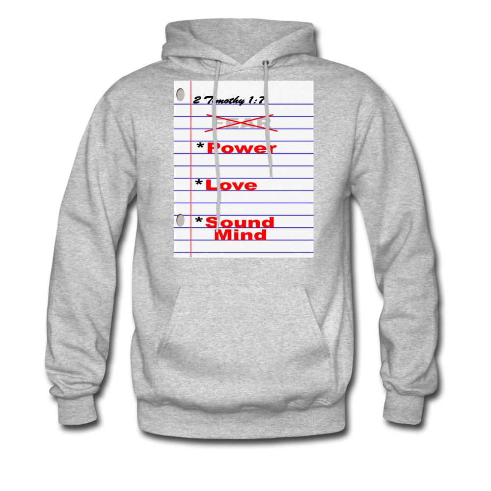 No Fear Men's Hoodie - Hanes - heather gray