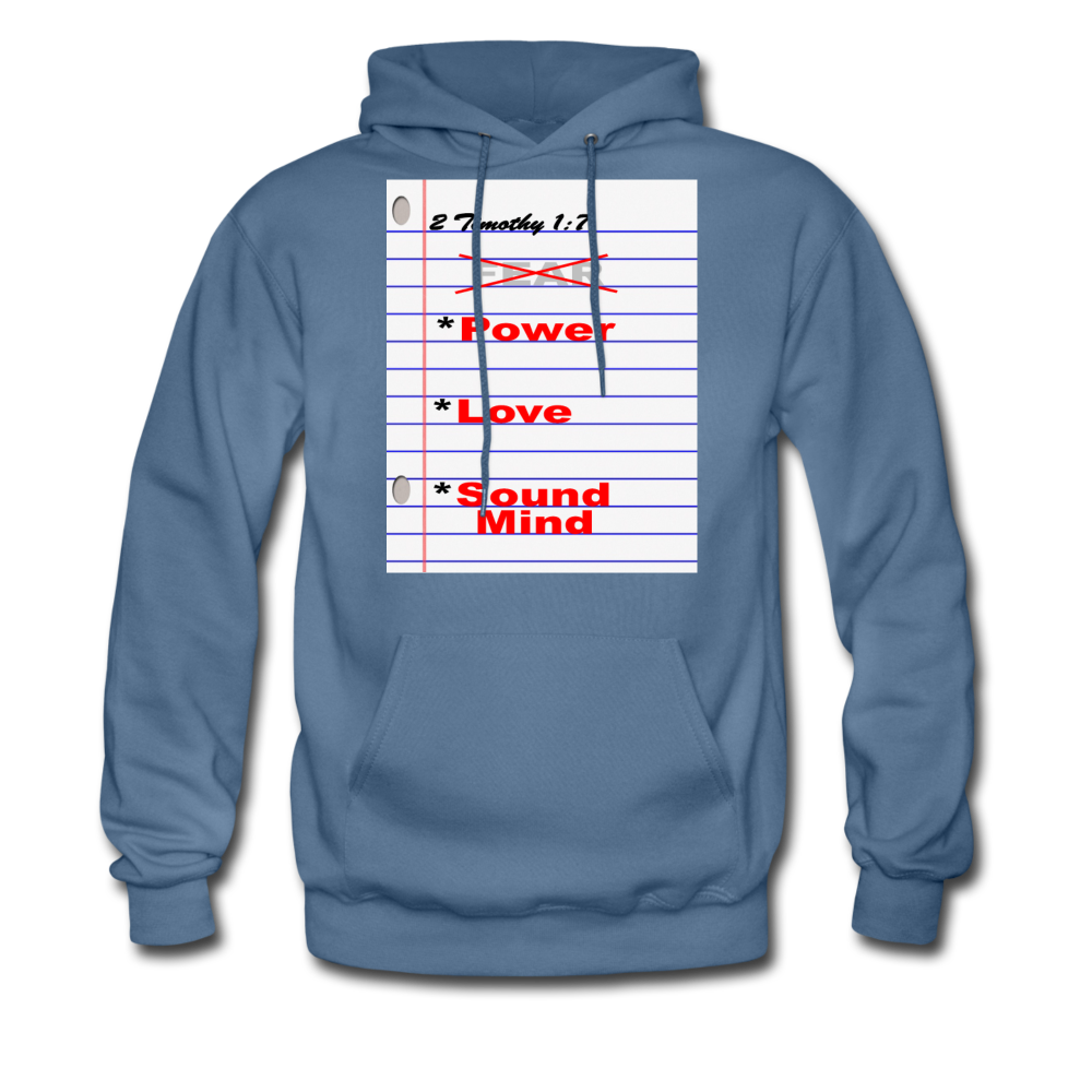 No Fear Men's Hoodie - Hanes - denim blue