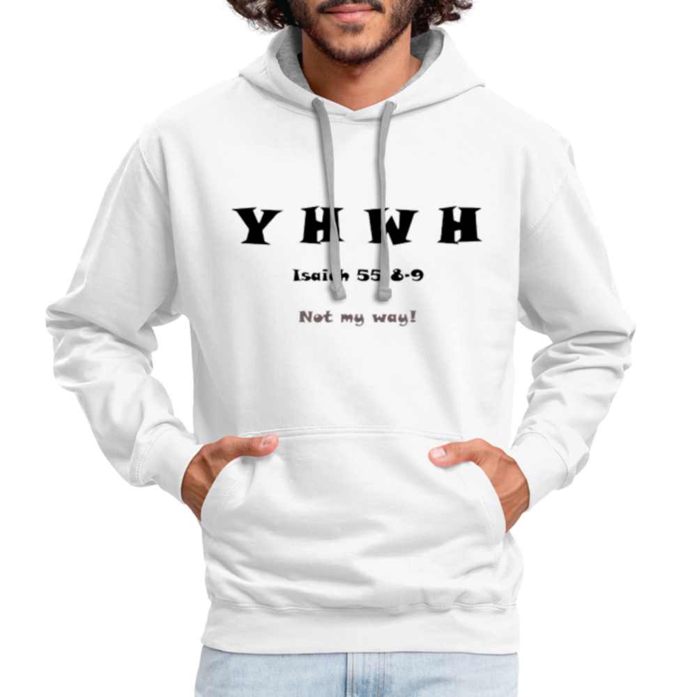 Contrast Hoodie - white/gray