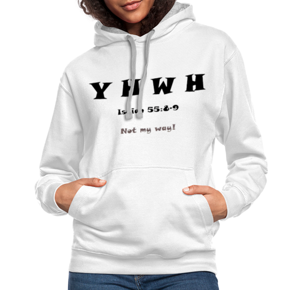 Contrast Hoodie - white/gray